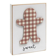 Sweet Gingerbread Man Block