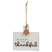 Blessed and Thankful Cutting Board Sign Ornament