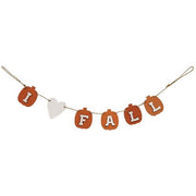 I Heart FALL Pumpkin & Heart Garland