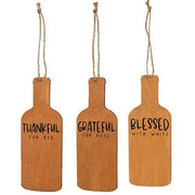 Wine Blessings Bottle Ornaments (Set of 3)