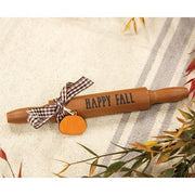 Happy Fall Wooden Rolling Pin