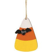 Candy Corn With Boo Bat Ornament