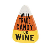 Will Trade Candy For Wine Chunky Candy Corn Sitter  (3 Count Assortment)