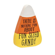 Will Trade Candy For Wine Chunky Candy Corn Sitter  (3 Count Assortment)