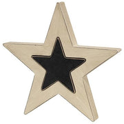 Black & White Cutout Stars (Set of 2)