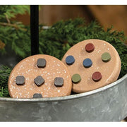 Wooden Round Cookies (Set of 2)