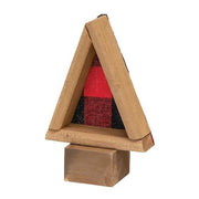 Black & Red Buffalo Check Fabric & Wood Nesting Trees (Set of 2)