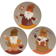 Hello Fall Gnome Plate  (3 Count Assortment)