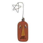 Wire Star Primitive Jack O Lantern Ornaments (Set of 3)