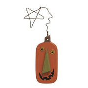 Wire Star Primitive Jack O Lantern Ornaments (Set of 3)