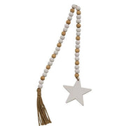 White Star Bead Garland