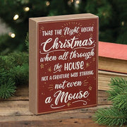The Night Before Christmas Box Sign