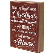 The Night Before Christmas Box Sign