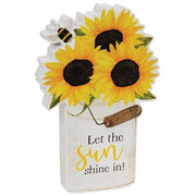 Let the Sunshine In Sunflower Bucket Chunky Sitter