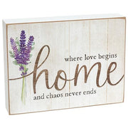 Where Love Begins Box Sign