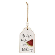Summer Fruit Distressed Wooden Tag Ornaments (Set of 3)