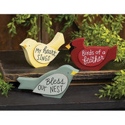 Bird Word Chunky Sitter  (3 Count Assortment)