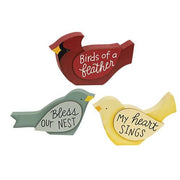 Bird Word Chunky Sitter  (3 Count Assortment)