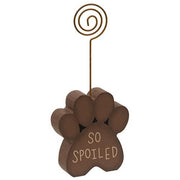 So Spoiled Wooden Paw Photo Holder