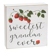 Sweetest Grandma Ever Box Sign