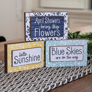 Blue Skies Are On The Way Block  (3 Count Assortment)