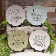 Lord Bless This Wonderful Woman Plate  (4 Count Assortment)