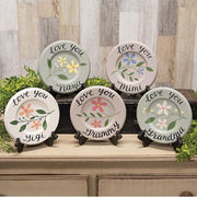 Grandma Love Mini Floral Plate  (5 Count Assortment)