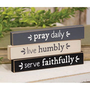 Serve Faithfully Mini Stick  (3 Count Assortment)