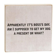 It's Bosses Day Square Block  (2 Count Assortment)