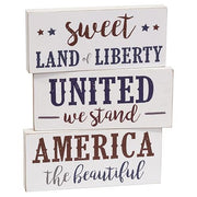 Sweet Land of Liberty Block  (3 Count Assortment)