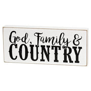 God - Family & Country Block