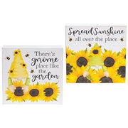 Gnome Place Like the Garden Box Sign  (2 Count Assortment)