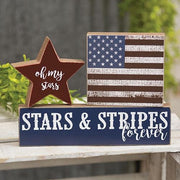 Stars & Stripes Forever Blocks (Set of 3)