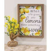 When Life Gives You Lemons Framed Sign