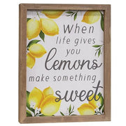 When Life Gives You Lemons Framed Sign