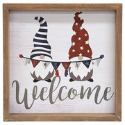 Gnome USA Welcome Framed Sign