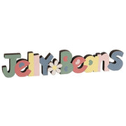 Jellybeans Wooden Word Cutout Sitter