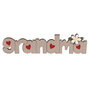 Grandma Wooden Word Cutout Sitter