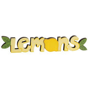 Lemons Wooden Word Cutout Sitter