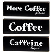 More Coffee Please Block  (3 Count Assortment)