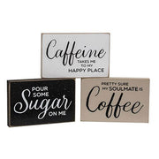 Coffee Is My Soulmate Block  (3 Count Assortment)