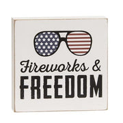 Fireworks & Freedom Square Block  (3 Count Assortment)