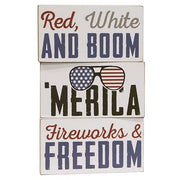 Fireworks & Freedom Block  (3 Count Assortment)