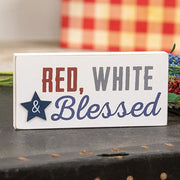 Red - White & Blessed Block