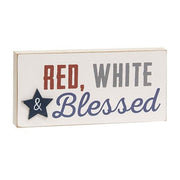 Red - White & Blessed Block