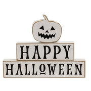 Happy Halloween & Pumpkin Blocks (Set of 3)