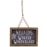 Winter Wonderland Frame with Beaded Hanger  (2 Count Assortment)