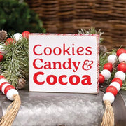 Cookies Candy & Cocoa Box Sign