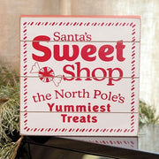 Santa's Sweet Shop Pallet Box Sign