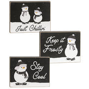 Stay Cool Snowman Block  (3 Count Assortment)